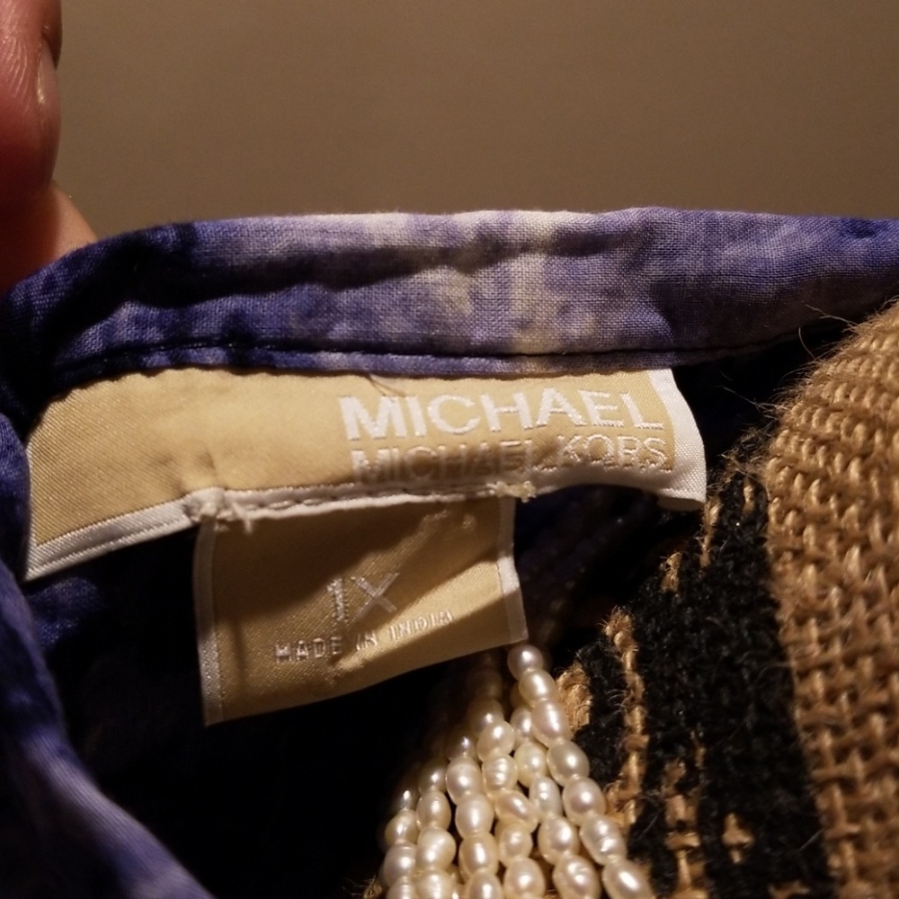 Michael Kors blue and white top - Picture 5 of 6